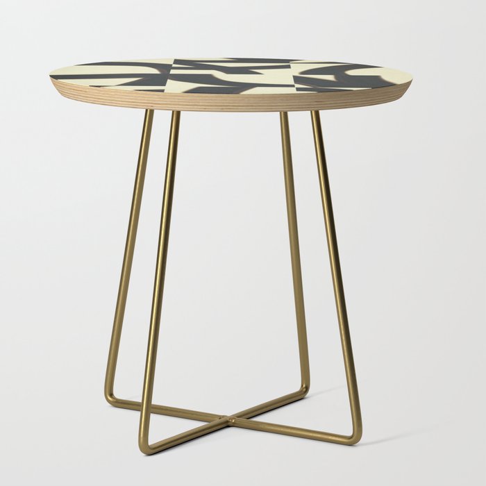 Abstract black pattern Side Table Gallery Image 1