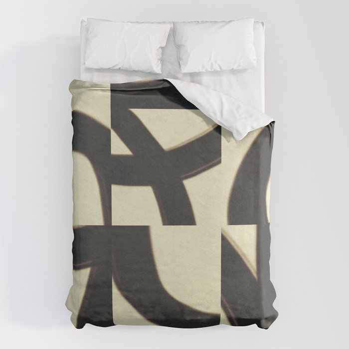 Abstract black pattern Duvet Cover Gallery Image 1
