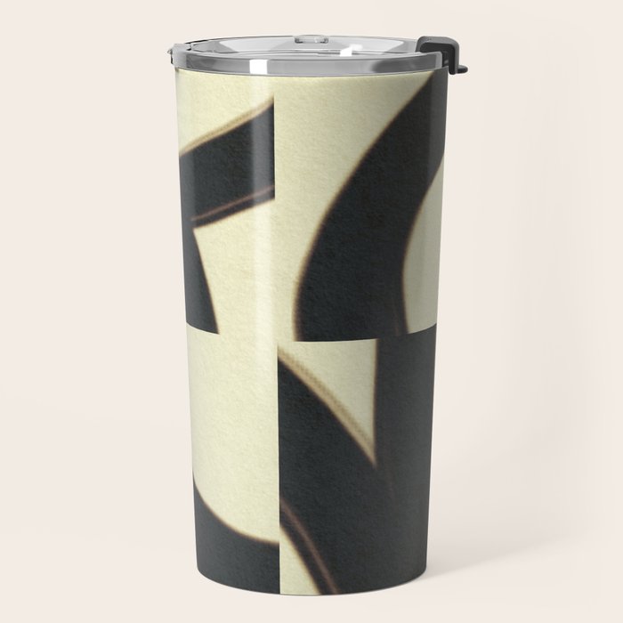 Abstract black pattern Travel Mug Gallery Image 2