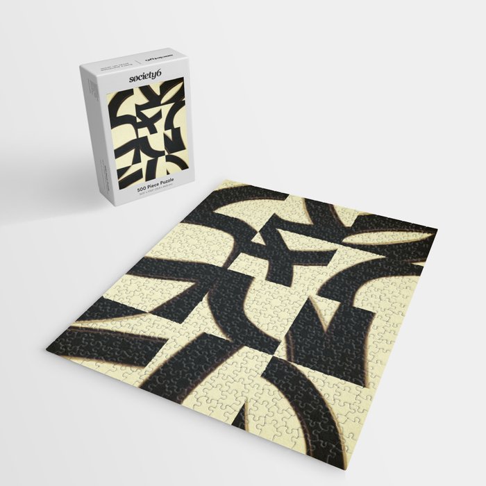 Abstract black pattern Jigsaw Puzzle Gallery Image 2