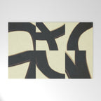 Abstract black pattern Welcome Mat Gallery Image 1