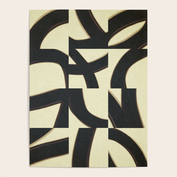 Abstract black pattern Poster Gallery Image 1