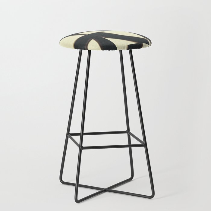 Abstract black pattern Stool Gallery Image 1