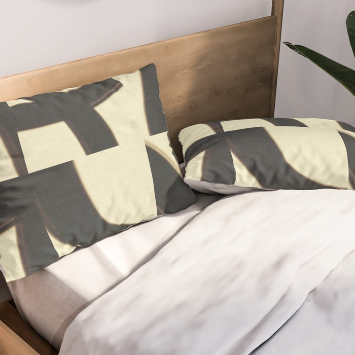 Abstract black pattern Pillow Sham Gallery Image 2