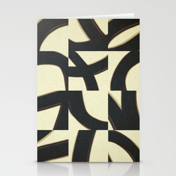 Abstract black pattern Stationery Card Gallery Image 2