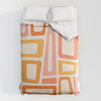 Mellow Mid Mod in Pink and Orange Comforter Gallery Image 6