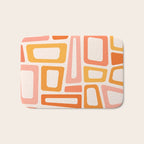 Mellow Mid Mod in Pink and Orange Bath Mat Gallery Image 1