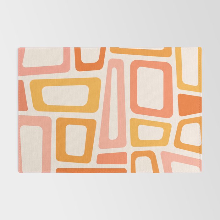 Mellow Mid Mod in Pink and Orange Rug Gallery Image 2