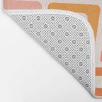 Mellow Mid Mod in Pink and Orange Bath Mat Gallery Image 2