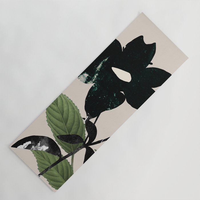 minimal collage/ Flower  Yoga Mat Gallery Image 1