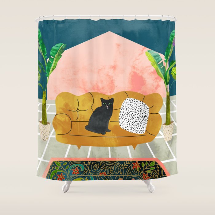 Meow Shower Curtain Gallery Image 1