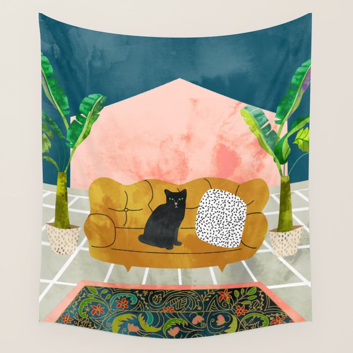 Meow Wall Tapestry Gallery Image 4