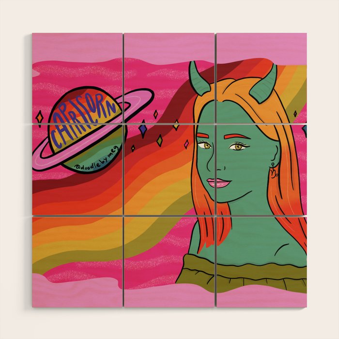 Capricorn Wood Wall Art Gallery Image 1