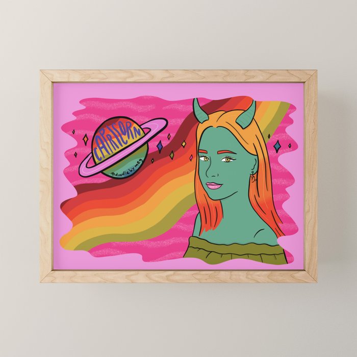 Capricorn Mini Art Print Gallery Image 1