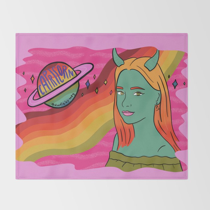 Capricorn Throw Blanket Gallery Image 2