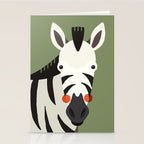 Zebra, Animal Portrait Stationery Card Gallery Image 2
