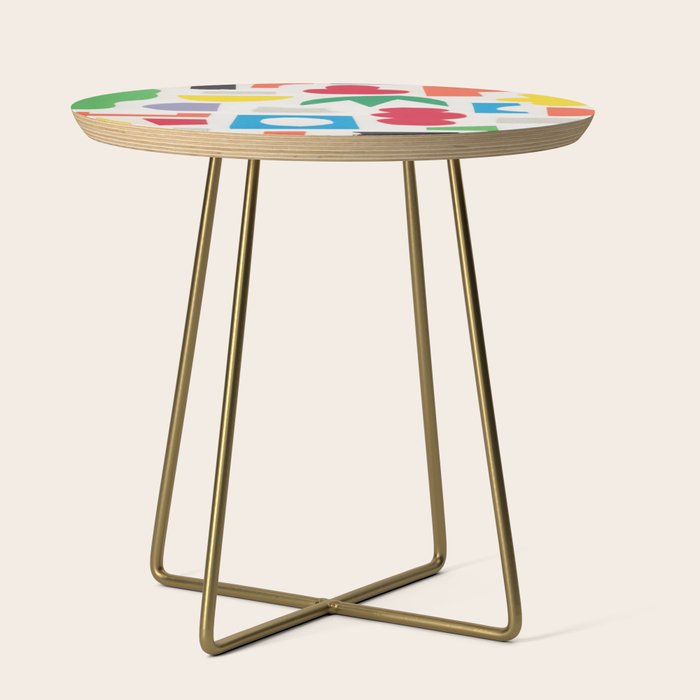 Playful Collage #3 Side Table Gallery Image 1