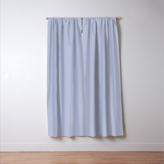 Elysian XI Sky Blue Window Curtain Gallery Image 3