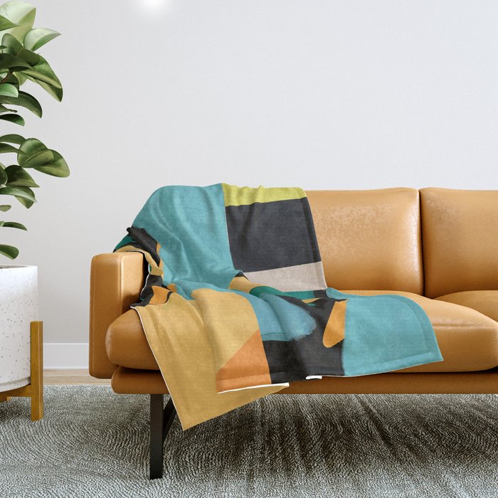 Modern Abstraction 2 Throw Blanket Gallery Image 1