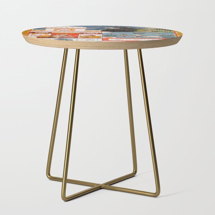 The Lonely Heroine with her Friend Indian Painted Illustration Side Table Gallery Image 1