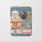 The Lonely Heroine with her Friend Indian Painted Illustration Bath Mat Gallery Image 1