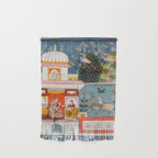 The Lonely Heroine with her Friend Indian Painted Illustration Wall Hanging Gallery Image 1