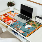 The Lonely Heroine with her Friend Indian Painted Illustration Desk Mat Gallery Image 2