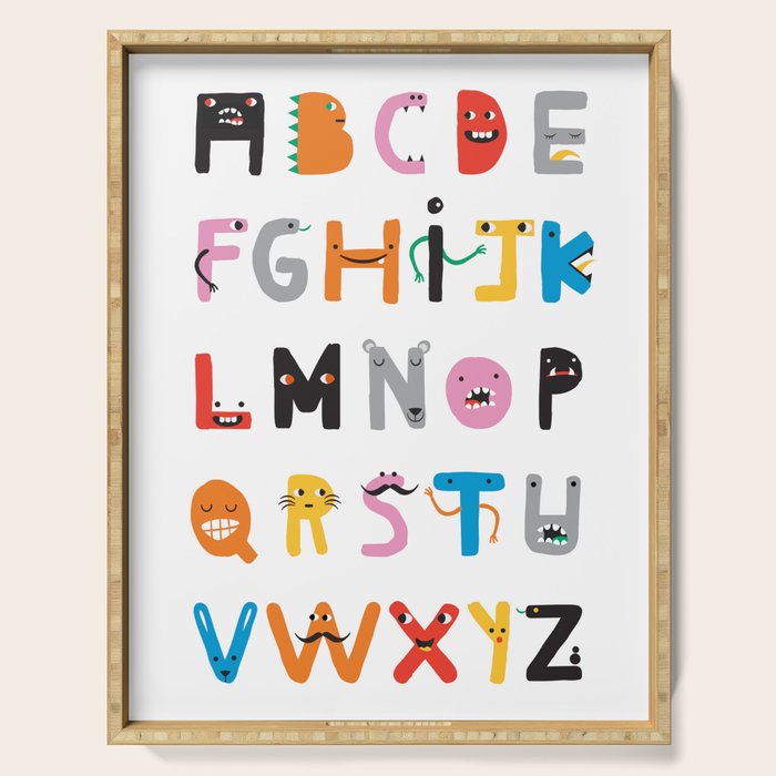 ABC The Monster Alphabet Serving Tray Gallery Image 1