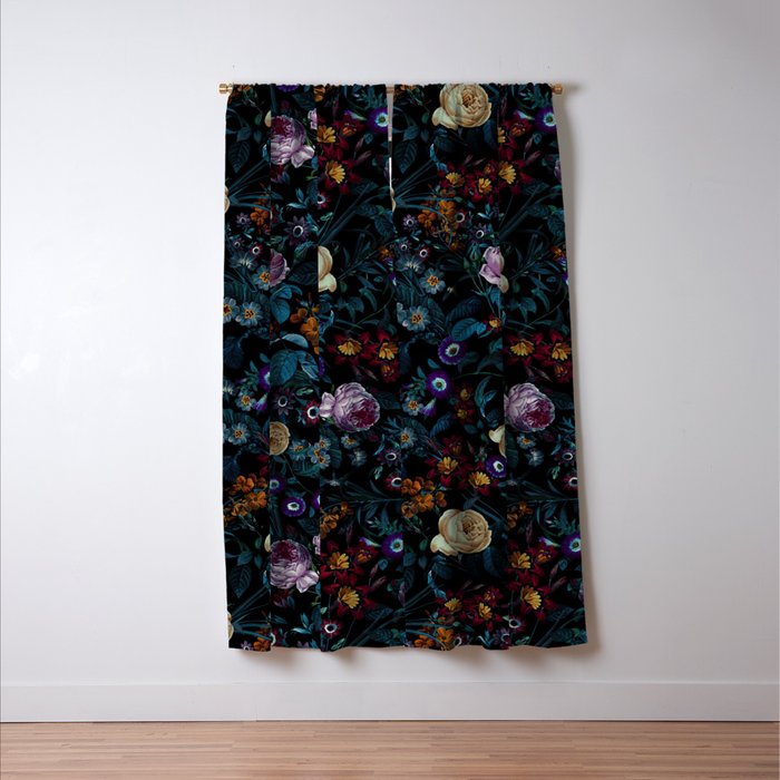 Night Garden XXXIII Window Curtain Gallery Image 3