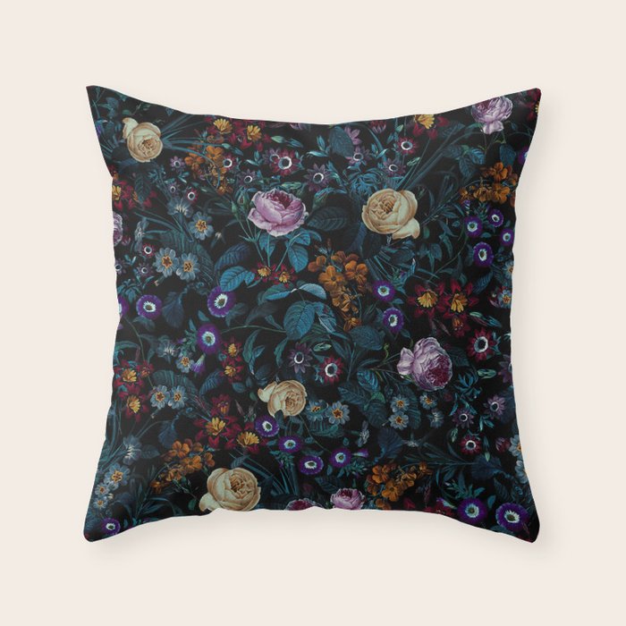 Night Garden XXXIII Throw Pillow Gallery Image 6