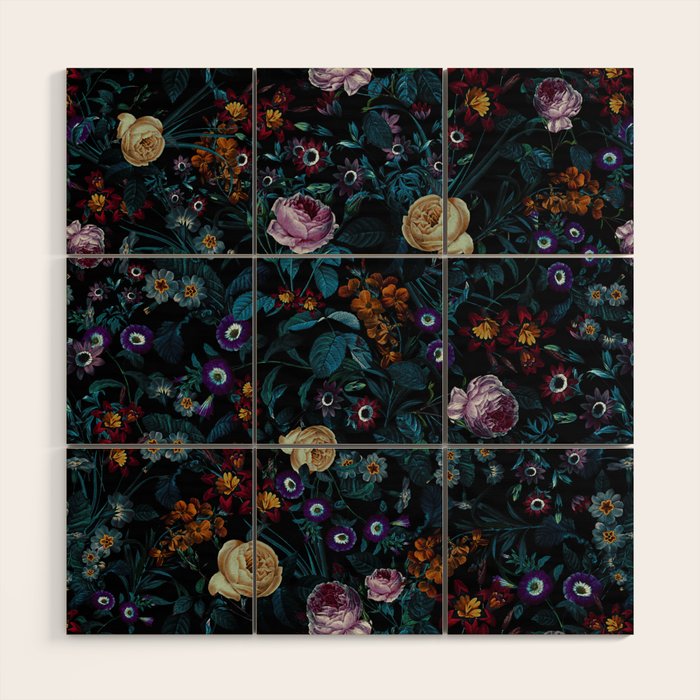 Night Garden XXXIII Wood Wall Art Gallery Image 1