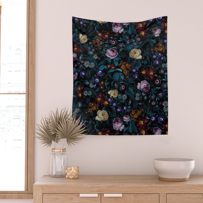 Night Garden XXXIII Wall Tapestry Gallery Image 2