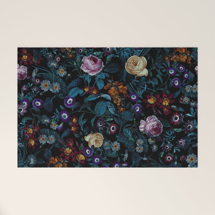 Night Garden XXXIII Welcome Mat Gallery Image 1