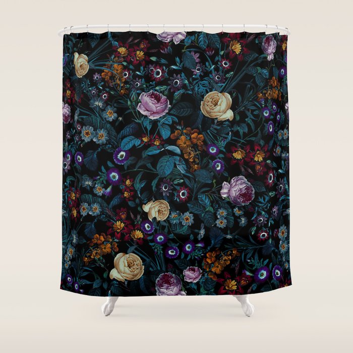 Night Garden XXXIII Shower Curtain Gallery Image 1