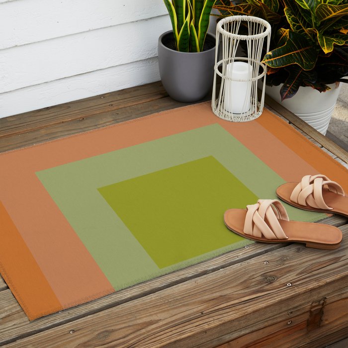 color square 8 Outdoor Rug Gallery Image 2