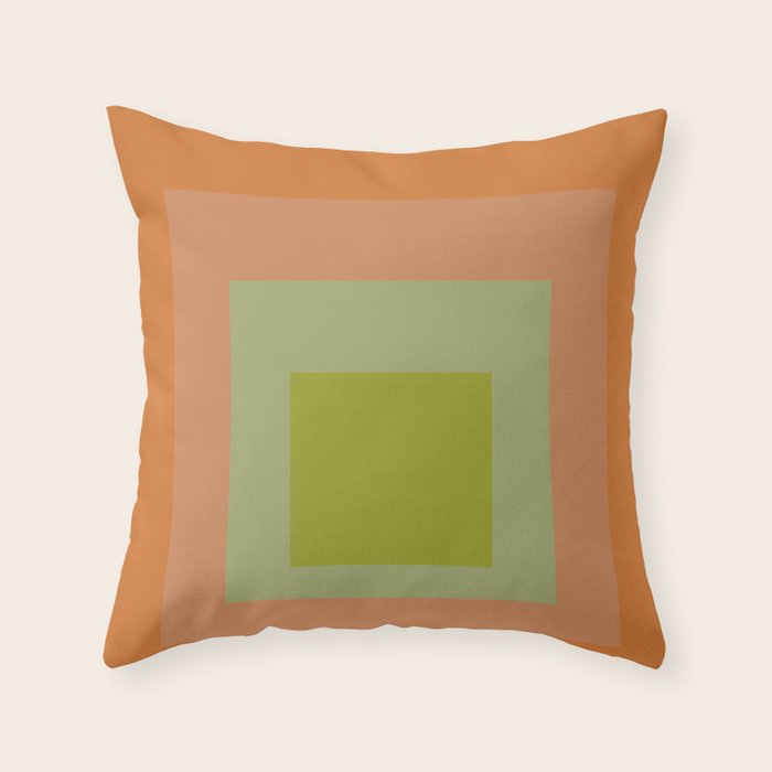color square 8 Throw Pillow Gallery Image 6