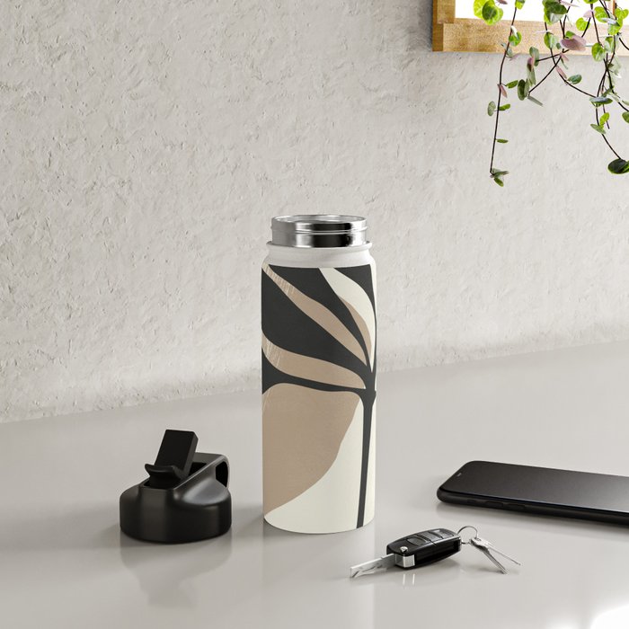 Abstract Art Plant2 Water Bottle Gallery Image 4