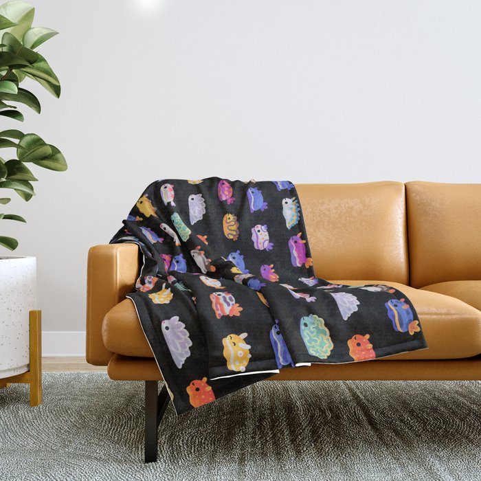 Sea Slug Day Throw Blanket Gallery Image 1