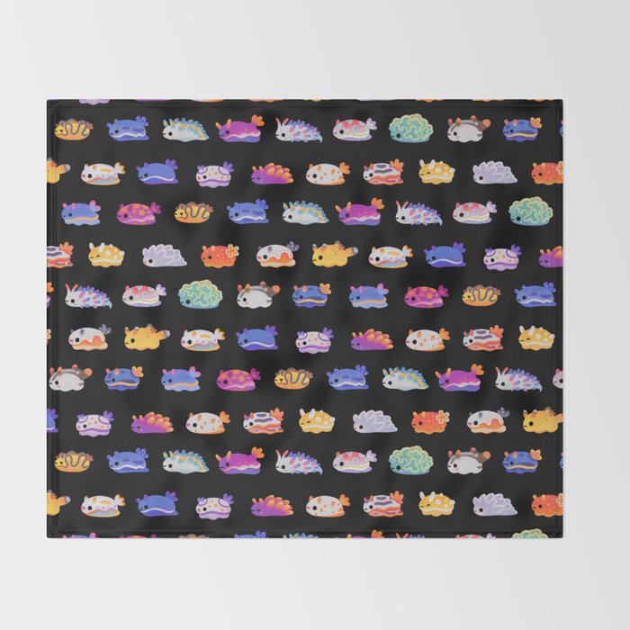 Sea Slug Day Throw Blanket Gallery Image 2