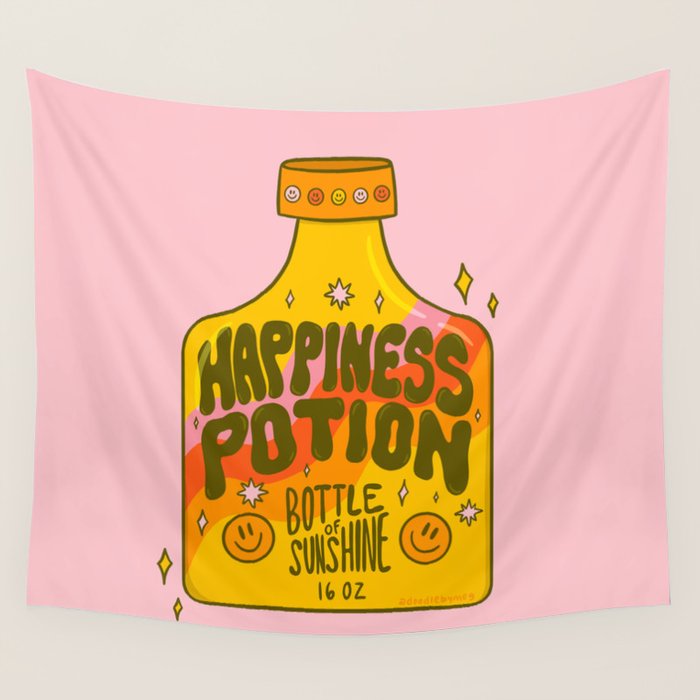 Happiness Potion Wall Tapestry Gallery Image 4