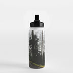 Foggy Forest Road - Pacific Northwest Travel Water Bottle Gallery Image 2