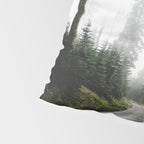 Foggy Forest Road - Pacific Northwest Travel Pillow Sham Gallery Image 4