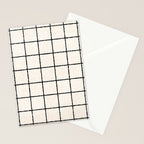 LINEN GRID Stationery Card Gallery Image 2