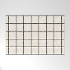 LINEN GRID Welcome Mat Gallery Image 1