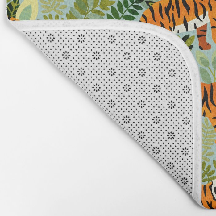 Bright Bengal Tiger Jungle Bath Mat Gallery Image 2