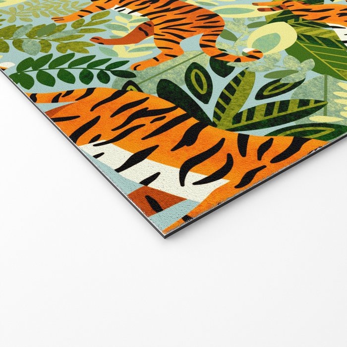 Bright Bengal Tiger Jungle Welcome Mat Gallery Image 2