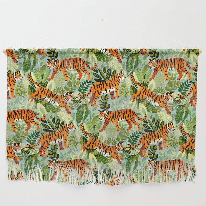 Bright Bengal Tiger Jungle Wall Hanging Gallery Image 1