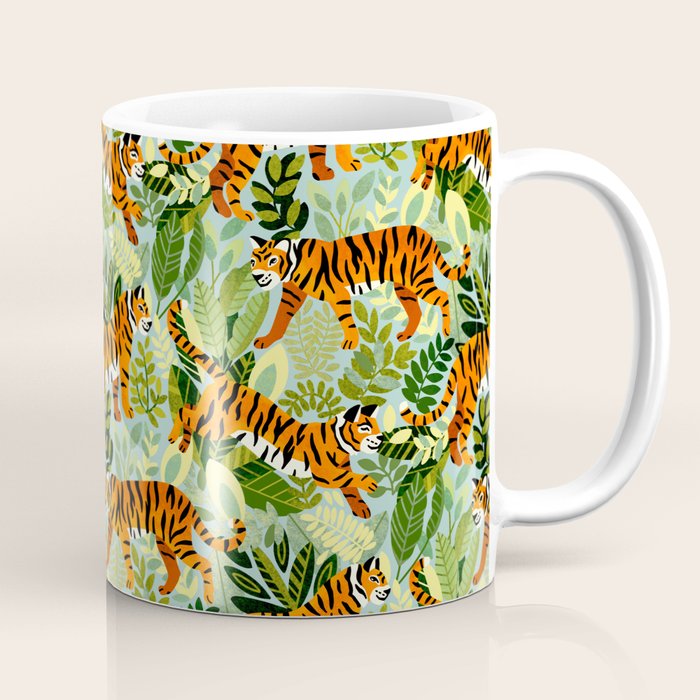 Bright Bengal Tiger Jungle Coffee Mug Gallery Image 1