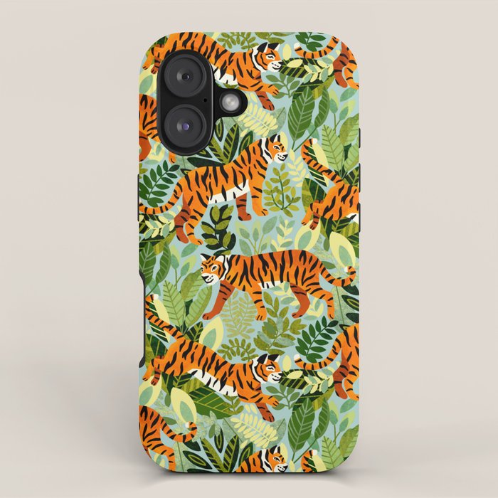 Bright Bengal Tiger Jungle iPhone Case Gallery Image 1