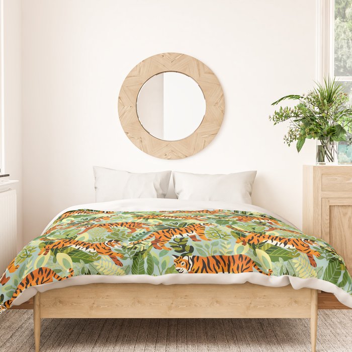 Bright Bengal Tiger Jungle Duvet Cover Gallery Image 3